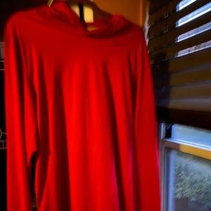 Red Nike hoodie
